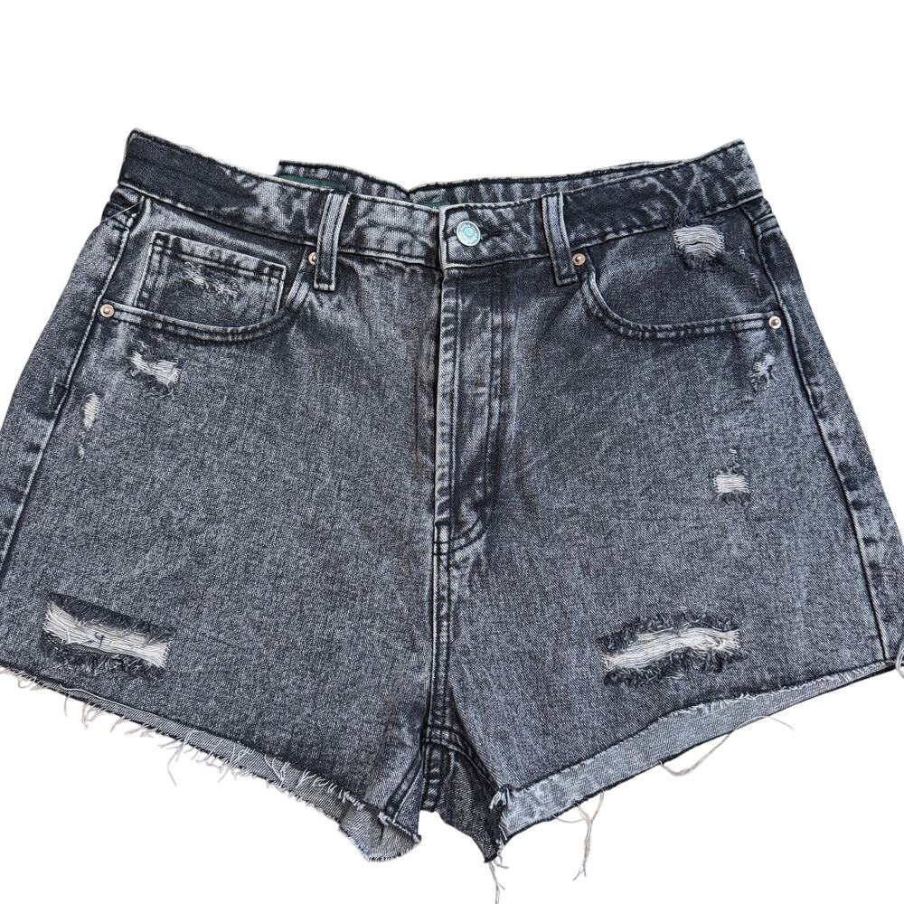 Wild Fable Women's Gray Wash Super High-Rise Cut-Off Jean Shorts - Size 12 - NWT